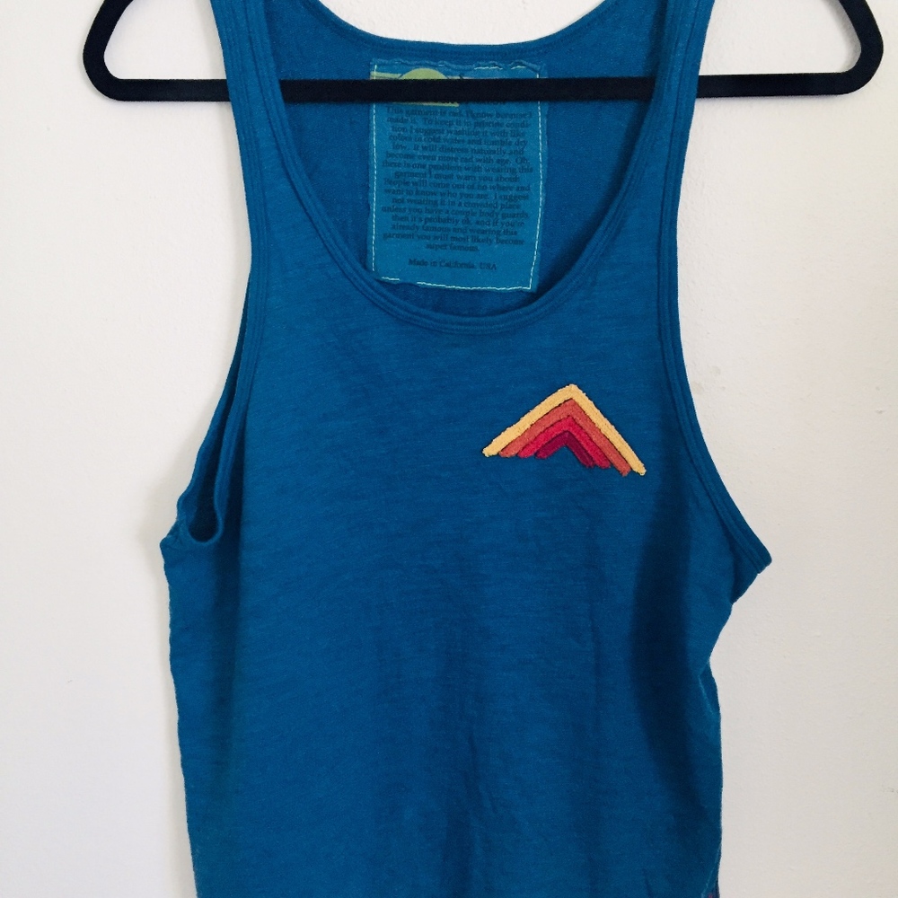 Aviator Nation Mountain Stripe Racer Tank Women S